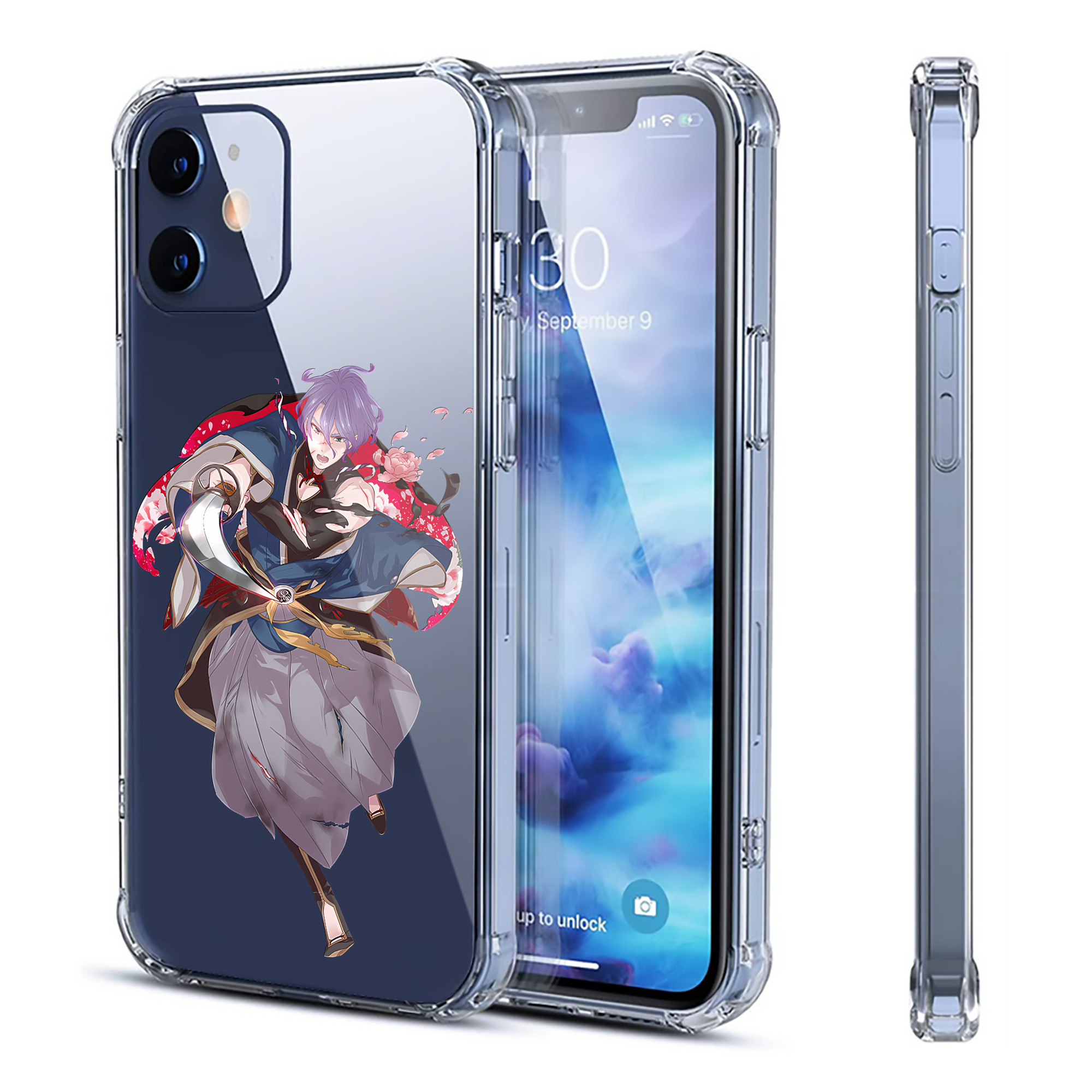 （画像用） 刀剣乱舞 Touken Ranbu 【iPhone 12シリーズ対応】透明スマホケース（クリアソフトケース）